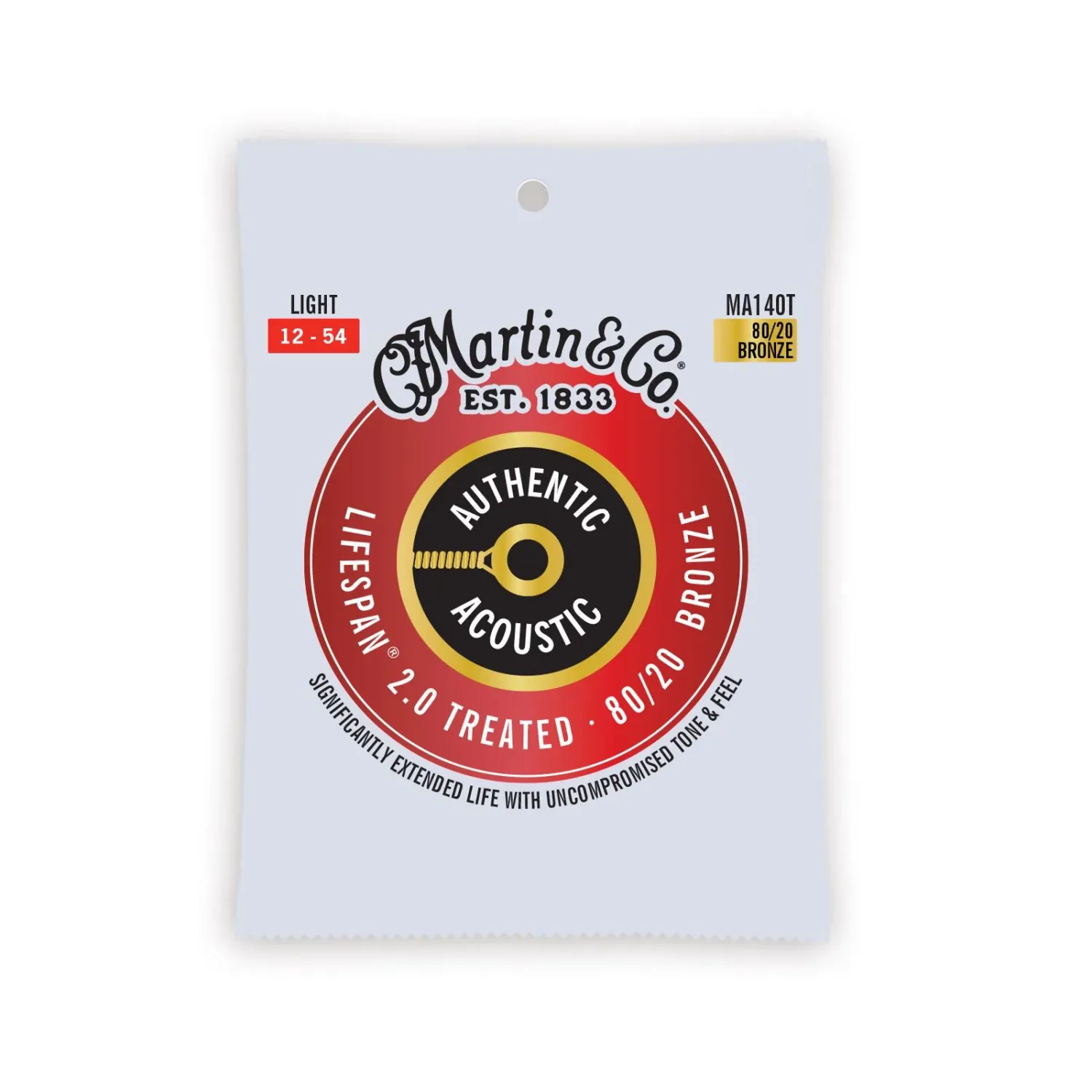 Martin Authentic Acoustic Lifespan Strings 12-54 - 80/20 Bronze