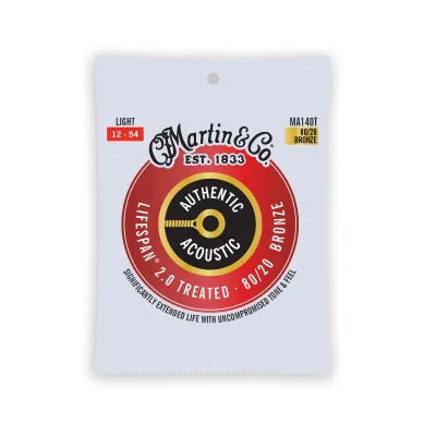Martin Authentic Acoustic Lifespan Strings 12-54 - 80/20 Bronze