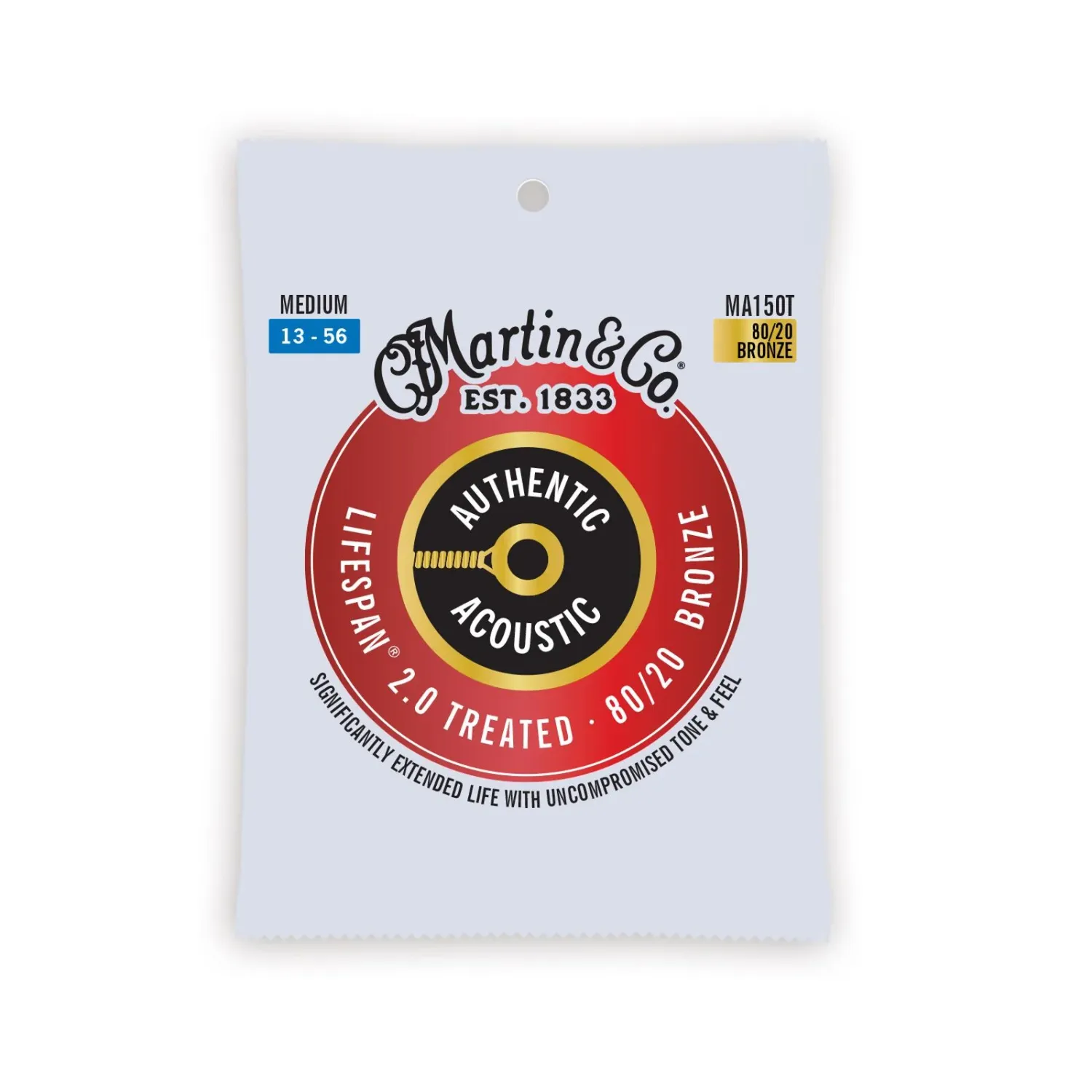 Martin Authentic Acoustic Lifespan Strings 13-56- 80/20 Bronze