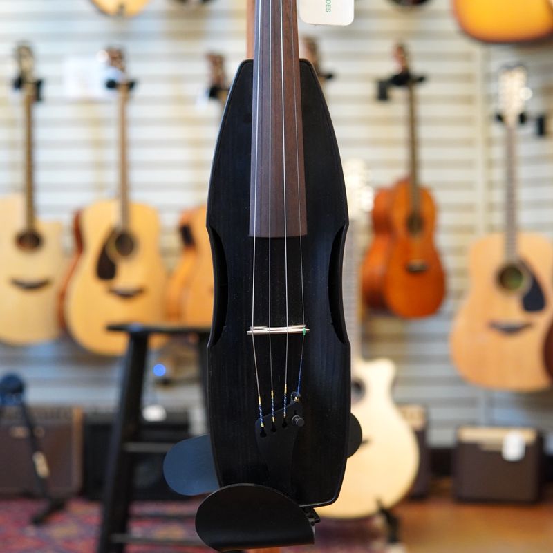 Magic Fluke USA Cricket Full-Scale Travel Violin Black w/Padded Gig Bag