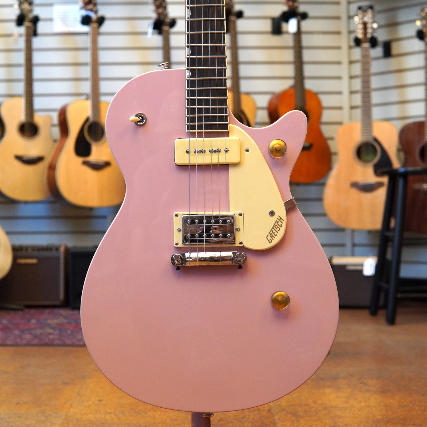 Gretsch G2215-P90 Streamliner Junior Jet Club P90 Electric Guitar 2022 Shell Pink