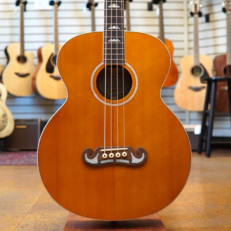 Epiphone El Capitan J-200 Studio Acoustic-Electric Bass 2022 Aged Vintage Natural