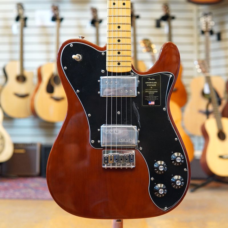 Fender American Vintage II 1975 Telecaster Deluxe 2024 Mocha w/Maple Fingerboard, Hard Case
