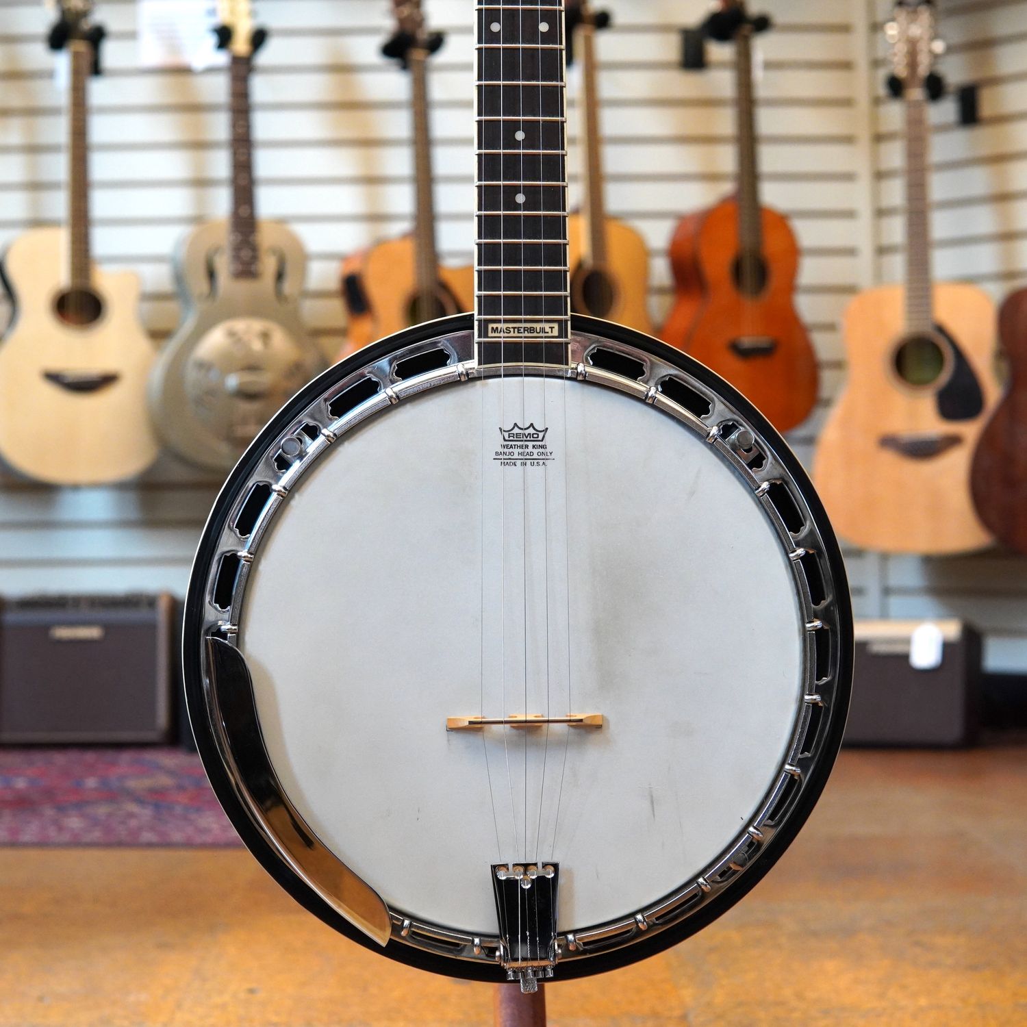 Epiphone Masterbuilt MB-100 Resonator Banjo Early 1980s w/Fitted Hard Case