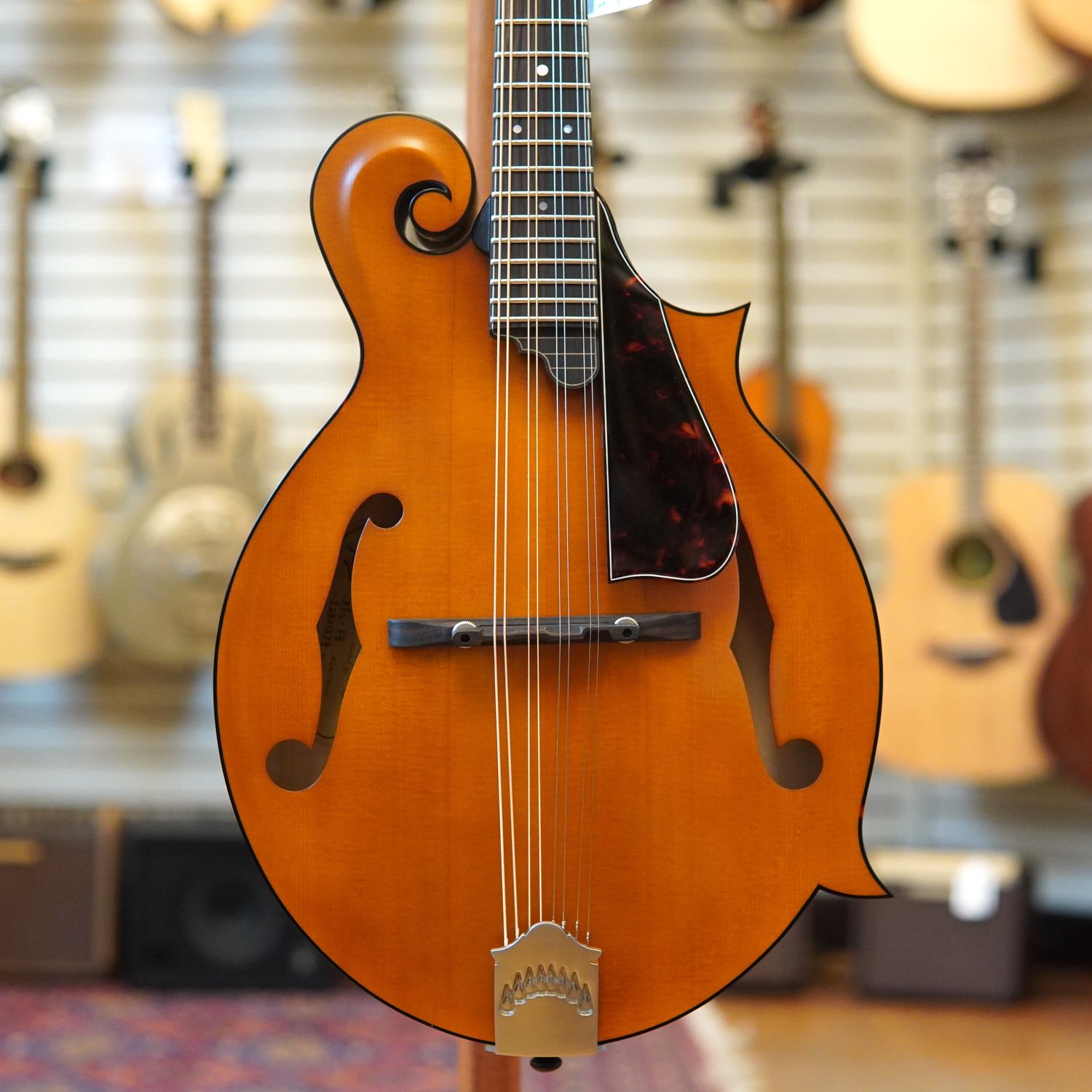 Northfield NFS-F5E F-Style Engelmann Spruce/Figured Maple Mandolin Amber Top w/Hard Case