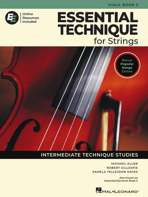 Essential Technique for Strings – Viola Book 3 with Online Resources