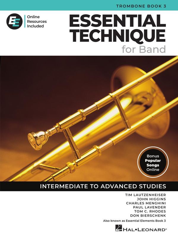 Essential Technique for Band – Trombone Book 3 with Online Resources Intermediate to Advanced Studies