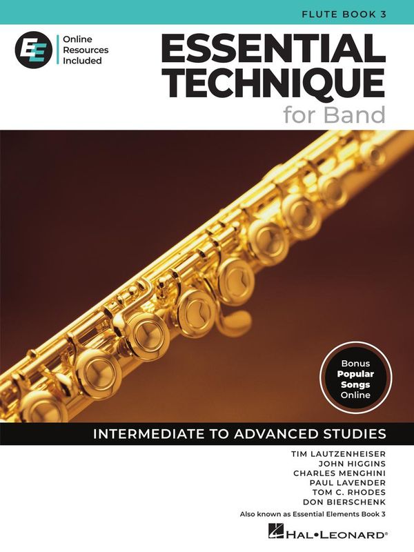Essential Technique for Band – Flute Book 3 with Online Resources Intermediate to Advanced Studies