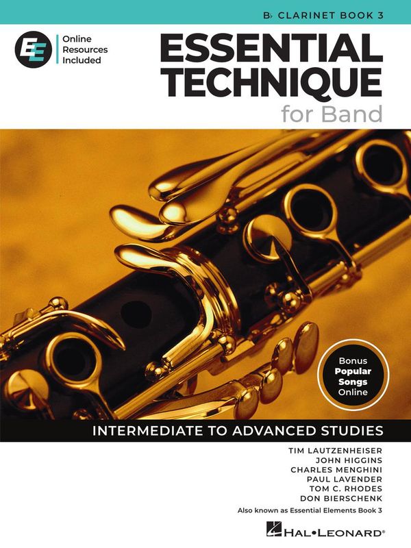 Essential Technique for Band – Bb Clarinet Book 3 with Online Resources Intermediate to Advanced Studies
