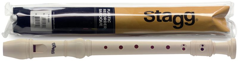 Soprano Recorder, Plastic, Cream