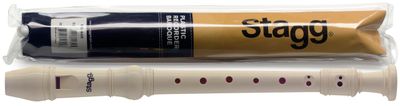Soprano Recorder, Plastic, Cream