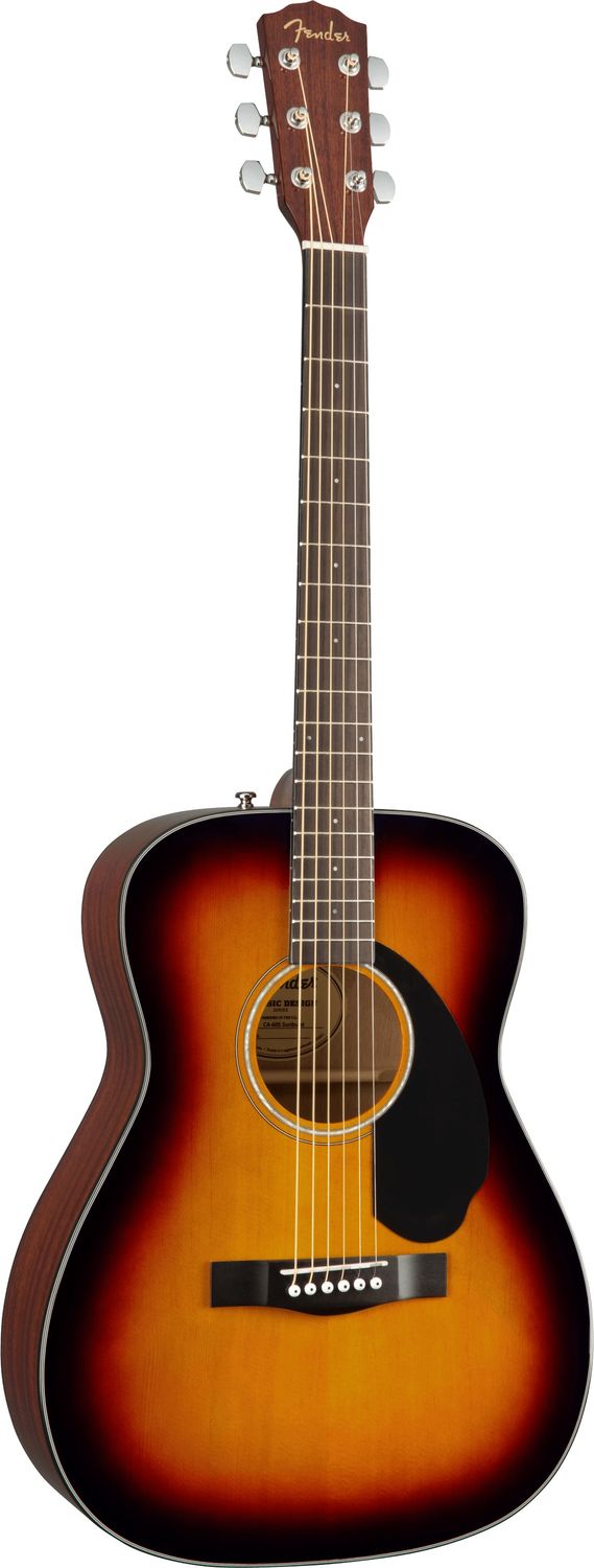 Fender CC-60S Solid Top Concert Acoustic Guitar Sunburst