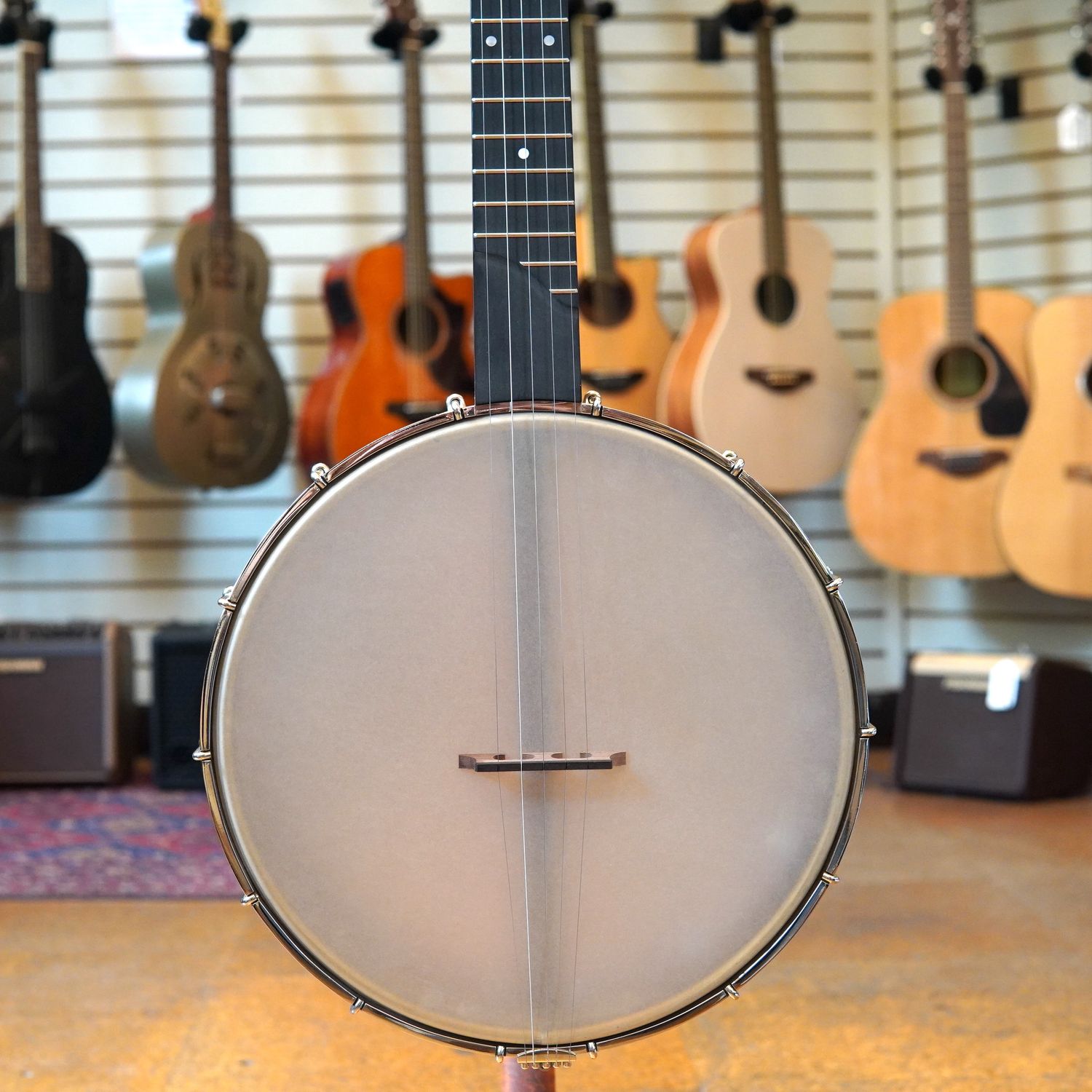 Ozark Banjo Company Sylamore Model 12&quot; Open Back Banjo Walnut w/Little Wonder Tone Ring, Slotted Headstock