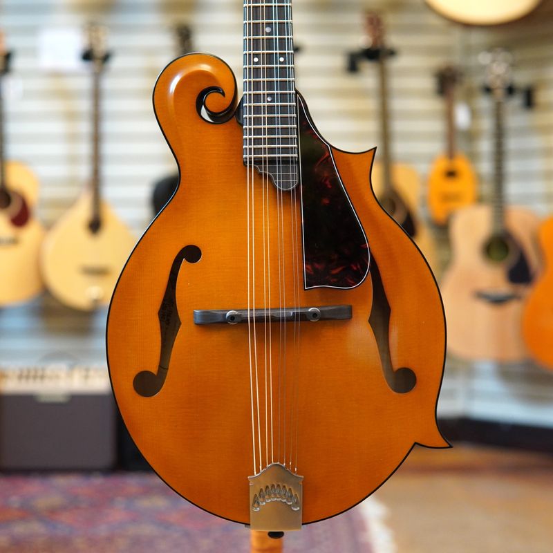 Northfield NFS-F5E F-Style Engelmann Spruce/Maple Mandolin Amber Top w/Wide Nut, Hard Case
