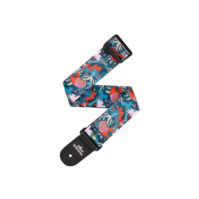 D&#39;Addario Beatles Yellow Submarine 55th Anniversary Polyester Guitar Strap, Under The Sea