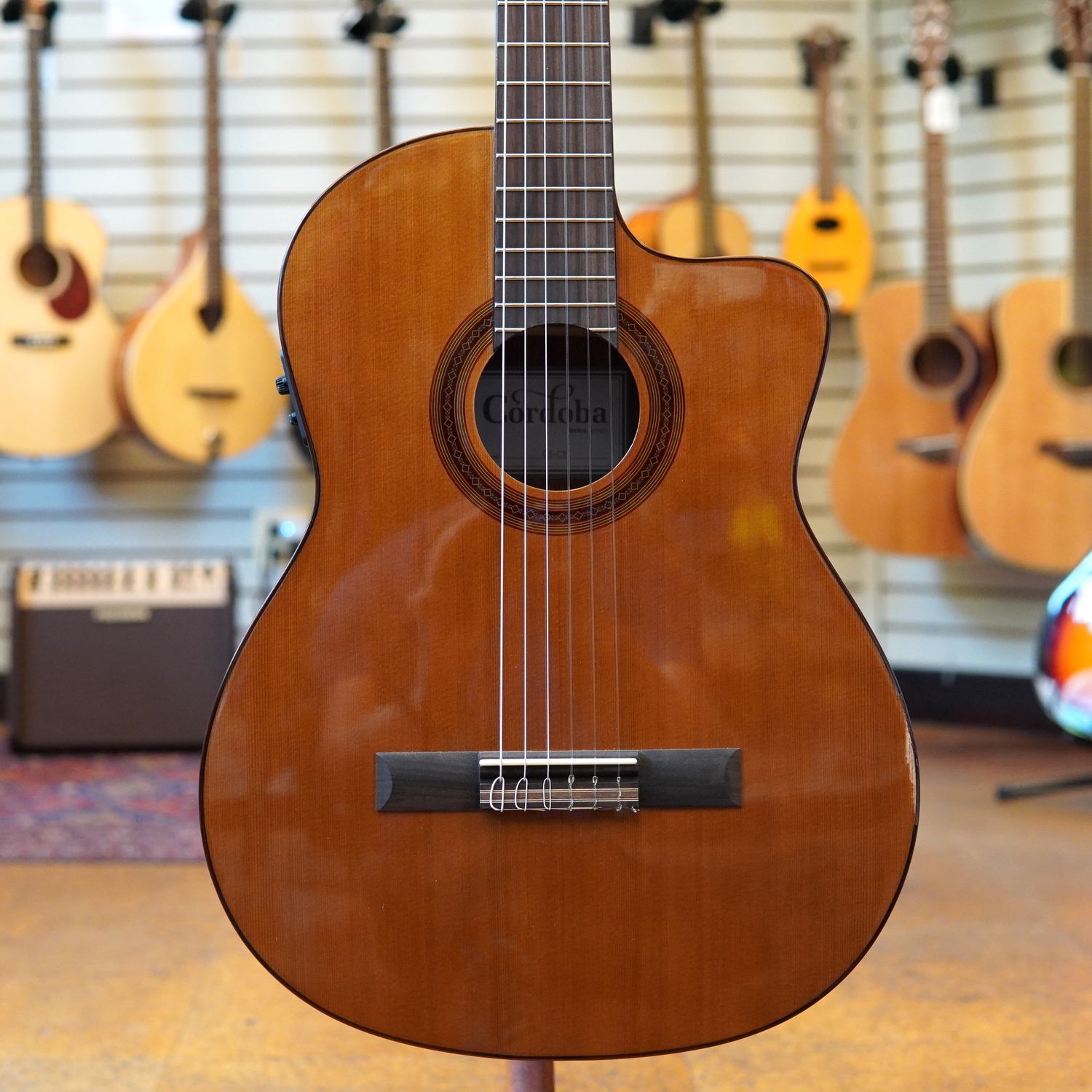 Cordoba C5-CE Nylon String Acoustic-Electric Guitar 2024 Cedar