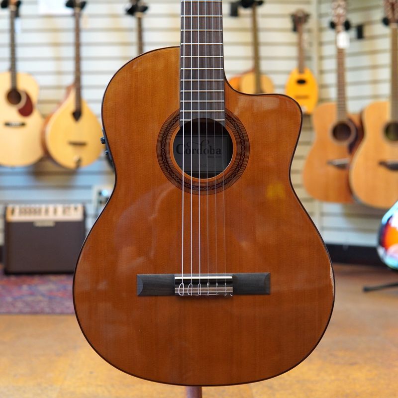 Cordoba C5-CE Nylon String Acoustic-Electric Guitar 2024 Cedar