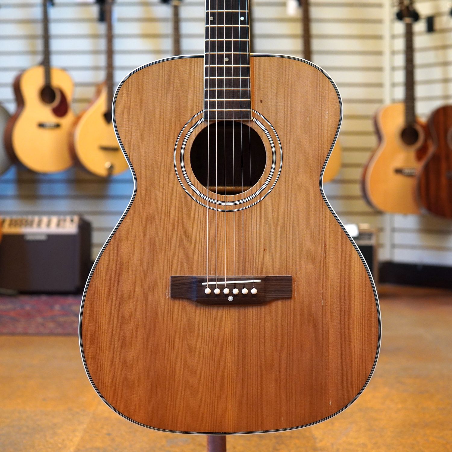 Harmony (Chicago) H1203 Sovereign Solid Spruce/Mahogany OM Acoustic-Electric Guitar Early 1960s w/Hard Case