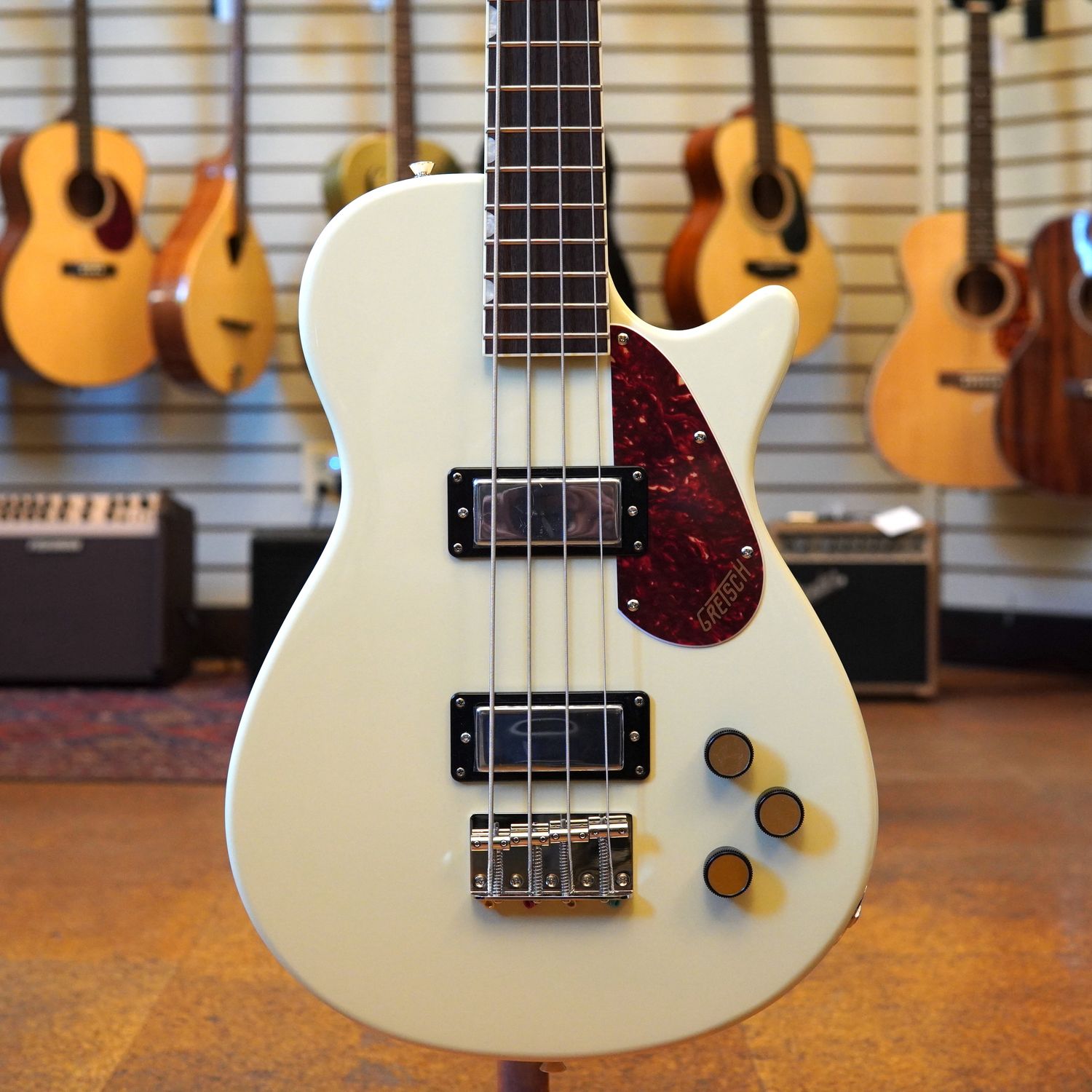Gretsch Streamliner Jet Club Single-cut Electric Bass Guitar Vintage White