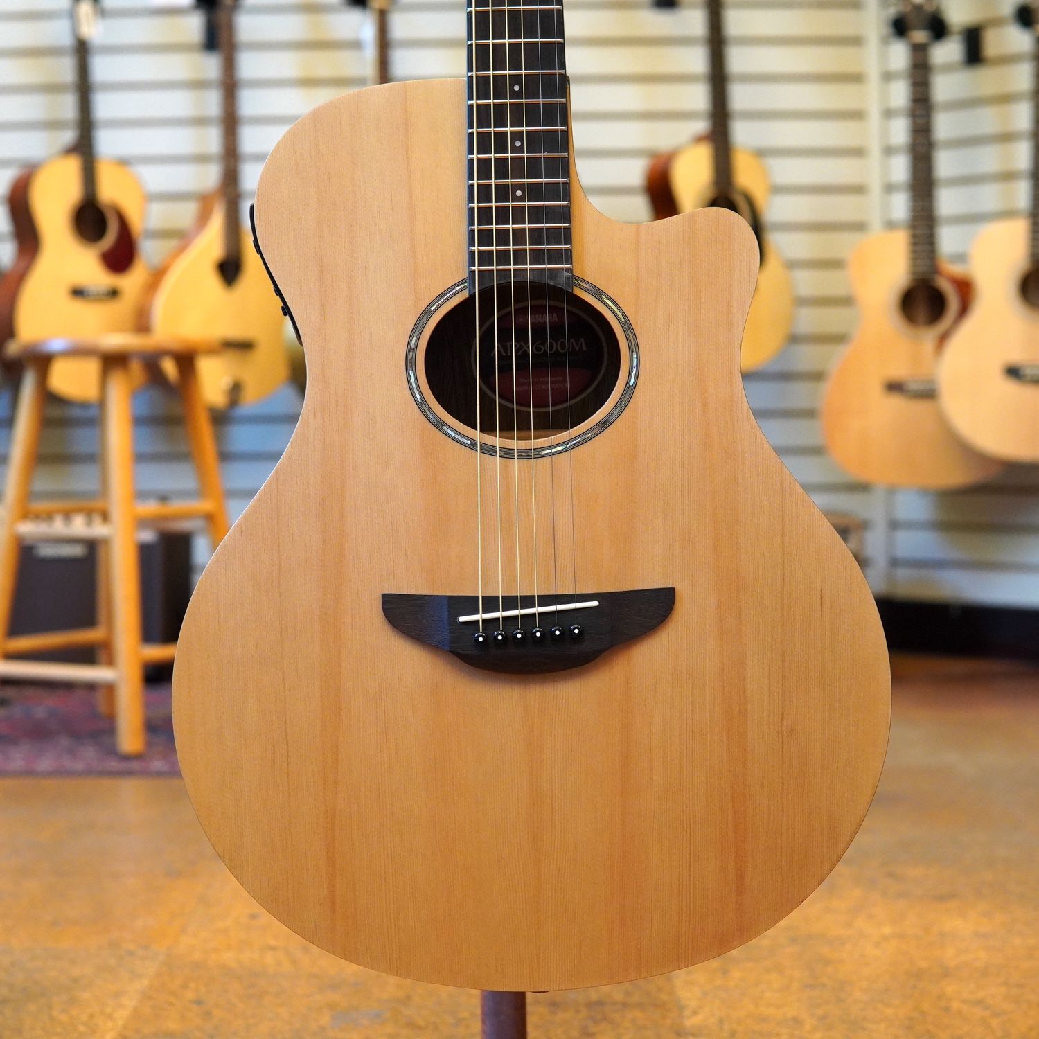 Yamaha APX600M Thinline Cutaway Acoustic-electric Guitar Natural Satin