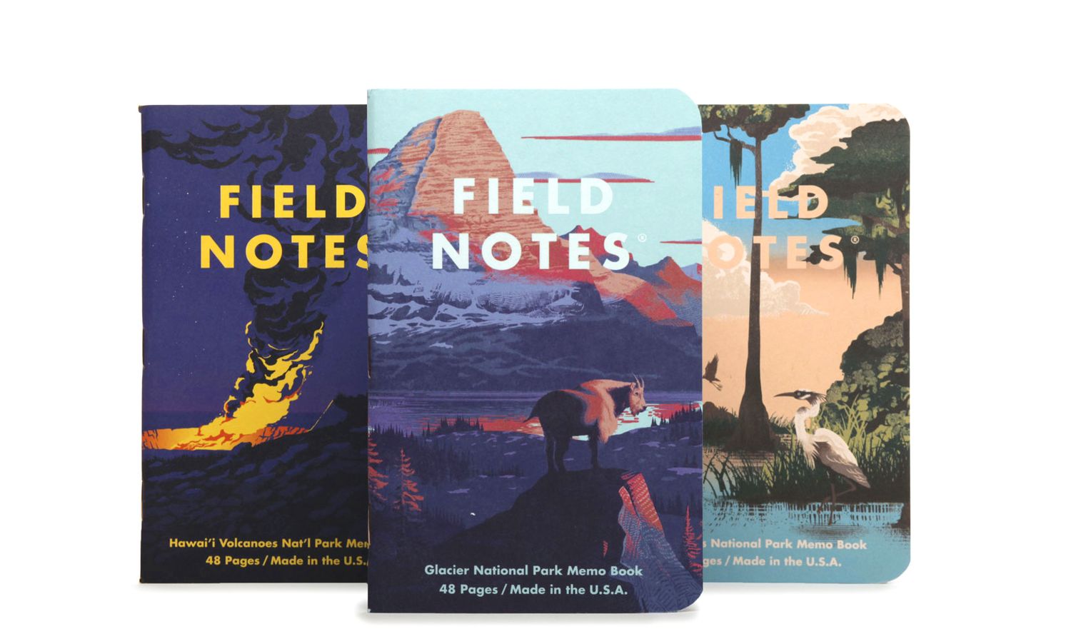 Field Notes 3-Pack - National Parks Memo Book, Style: Series F