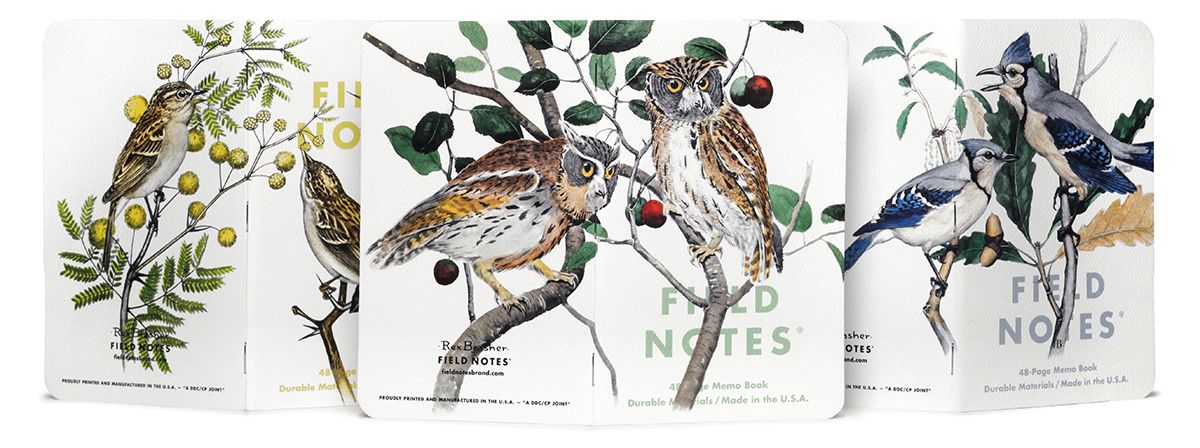 Field Notes 3-Pack - Birds &amp; Trees of N. America Pack A - 3-Pack Memo Book