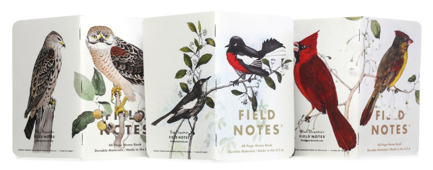 Field Notes 3-Pack - Birds &amp; Trees of N. America Pack C - 3-Pack Memo Book