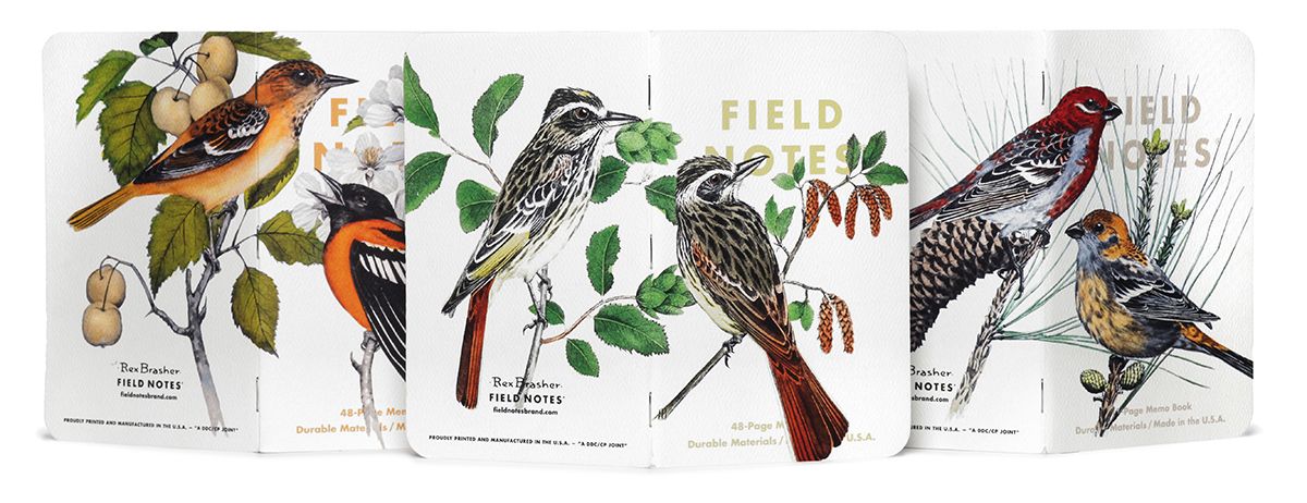 Field Notes 3-Pack - Birds &amp; Trees of N. America Pack B - 3-Pack Memo Book