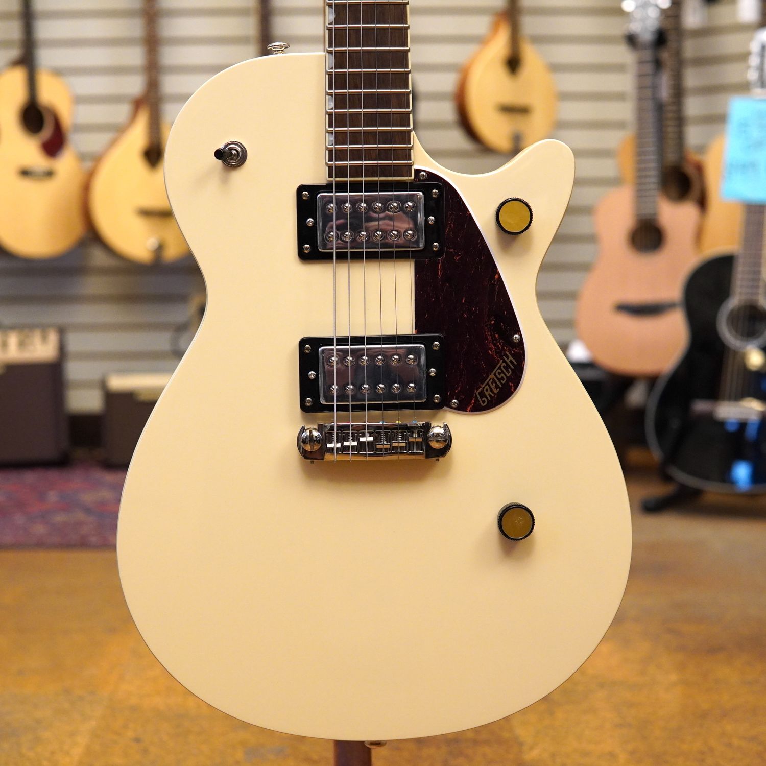 Gretsch Streamliner Jet Club Singlecut Electric Guitar Vintage White