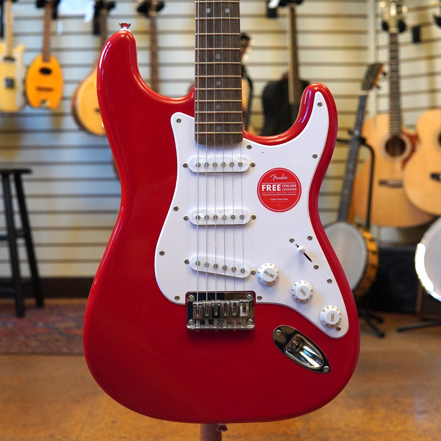 Squier Sonic Stratocaster HT Electric Guitar Torino Red