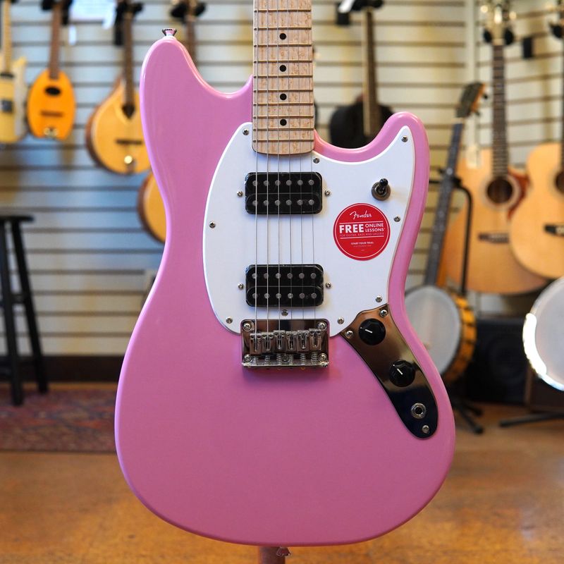 Squier Sonic Mustang HH Electric Guitar Flash Pink