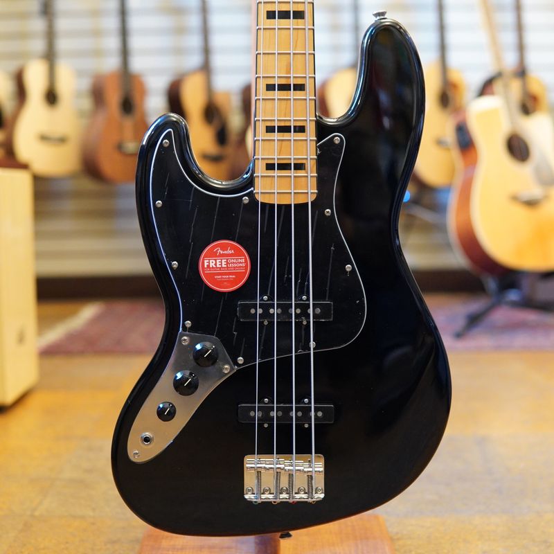 Squier Classic Vibe &#39;70s Jazz Bass, Left-Handed Black