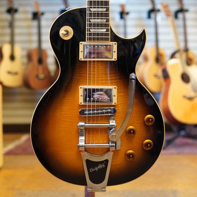 Gibson Limited Run Les Paul Standard Florentine Electric Guitar 2009 Vintage Burst w/Hard Case, Materials