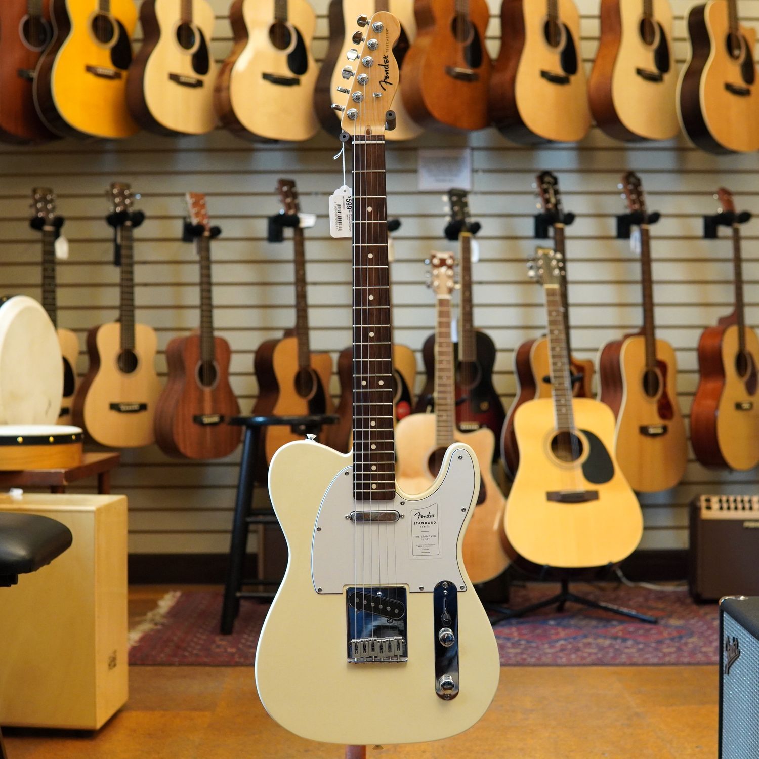 Fender Standard Telecaster 2024 Olympic White w/Floor Model Damage