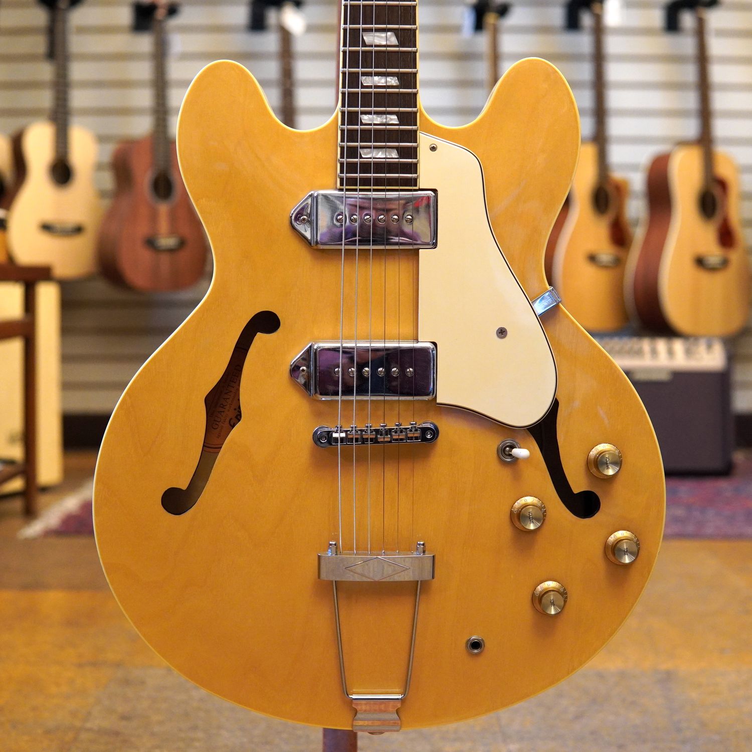 Epiphone Casino Hollow Body Electric Guitar 2006 Natural w/Epiphone Hard Case