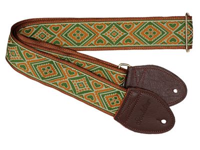 Souldier GS0118 - Sage and Cinnamon 2&quot; Guitar Strap