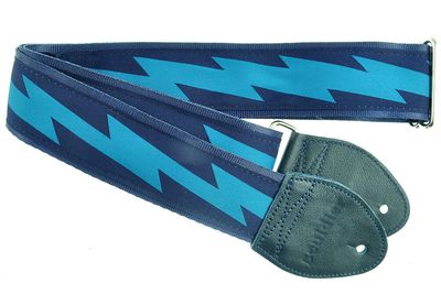 Souldier GS0119 - Lightning Bolt Navy 2&quot; Guitar Strap