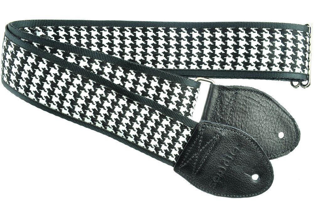 Souldier GS0229 - Houndstooth White 2&quot; Guitar Strap