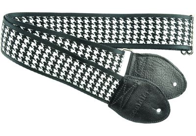 Souldier GS0229 - Houndstooth White 2" Guitar Strap