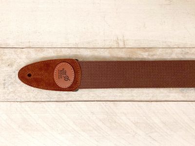 Levys MSSC8 OTS Logo Cotton Strap Brown