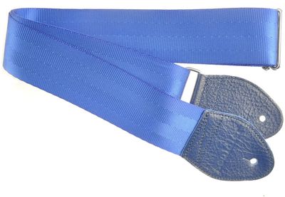 Souldier Blue Plain Seatbelt 2" Guitar Strap