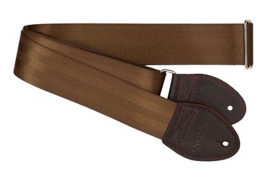 Souldier Brown Plain Seatbelt 2" Guitar Strap