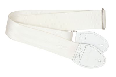 Souldier White Plain Seatbelt 2" Guitar Strap