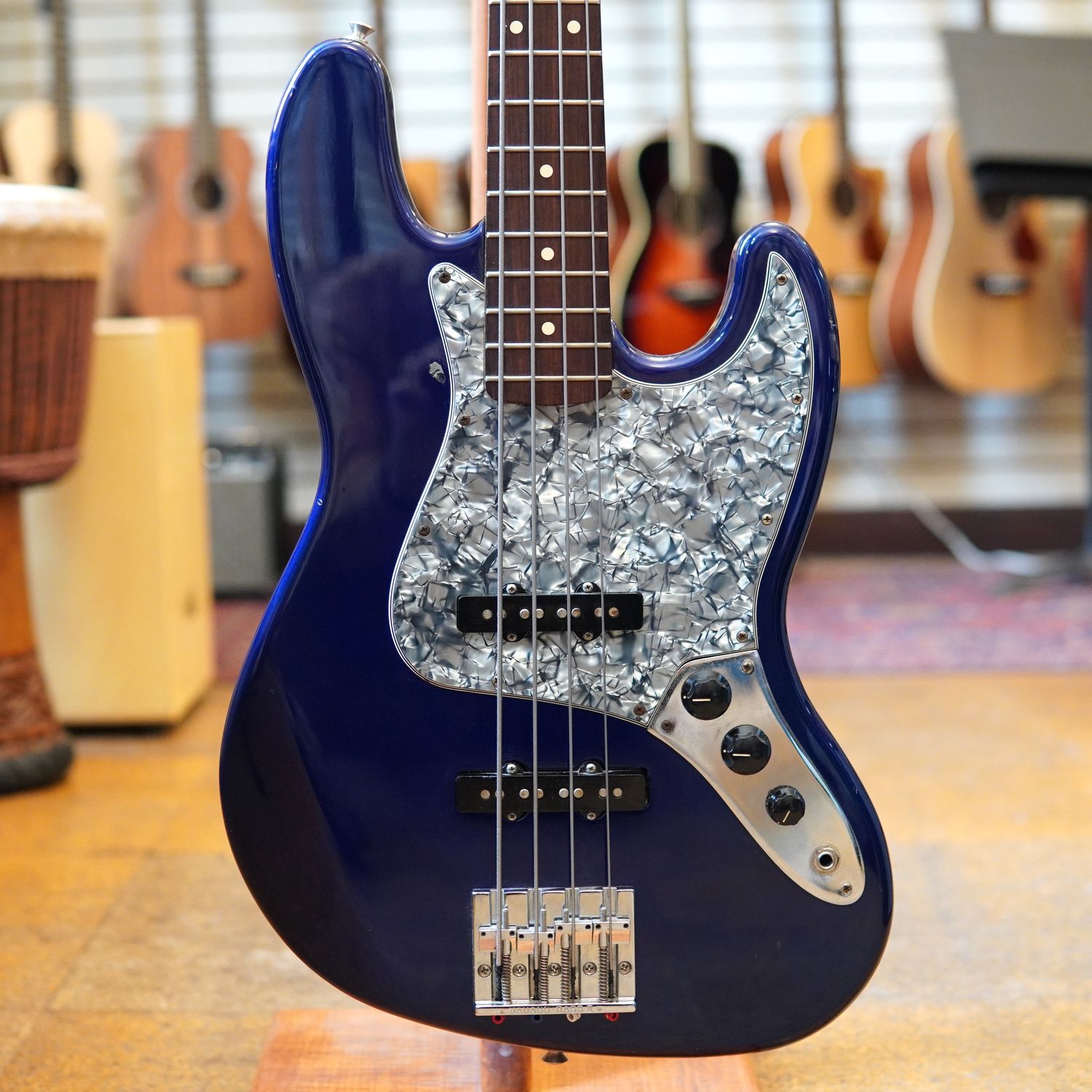 Fender Mexico Standard Jazz Bass 2001 Midnight Blue w/Molded Hard Case