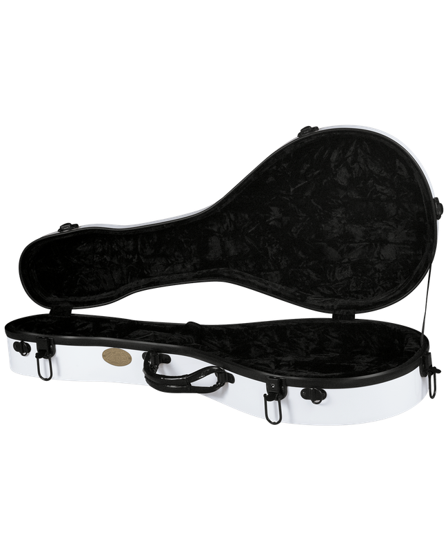 Superior CF-1521W Deluxe Fiberglass A Style Mandolin Hardshell Case - White