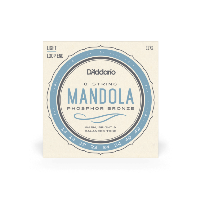 D'Addario EJ72 Phosphor Bronze Mandola Strings Light 15-52
