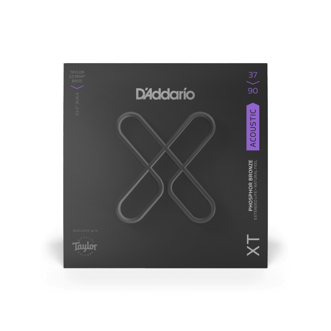 D'Addario 37-90 Custom Light Taylor GS Mini XT Phosphor Bronze Coated Acoustic Bass Strings