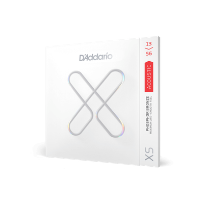 D'Addario 13-56 Medium XS Phosphor Bronze Coated Acoustic Guitar Strings