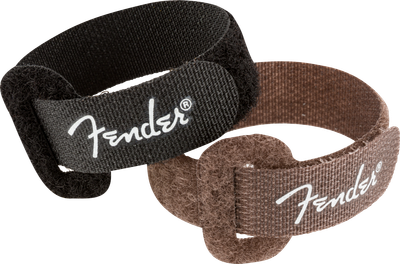 Fender Cable Ties, 7", Black and Brown, 6-Pack