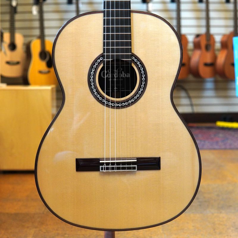 Cordoba C10 Crossover European Spruce/Indian Rosewood Nylon String Acoustic Guitar w/Hard Case